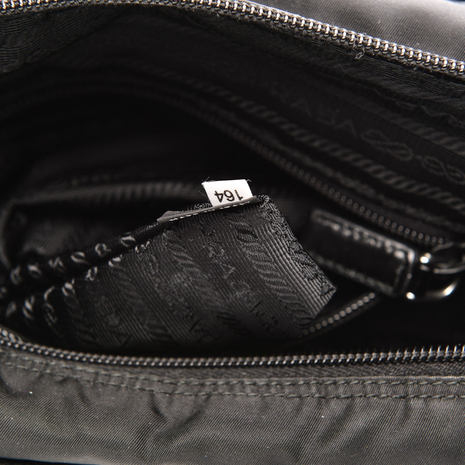 Prada Nylon Vela Messenger Bag Black 8 of 8