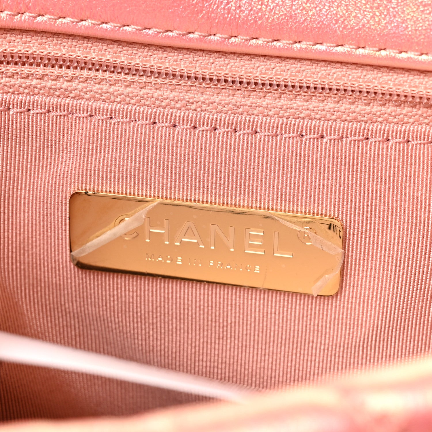 Chanel Iridescent Calfskin Quilted Medium Chanel 19 Flap Pink 6 of 10