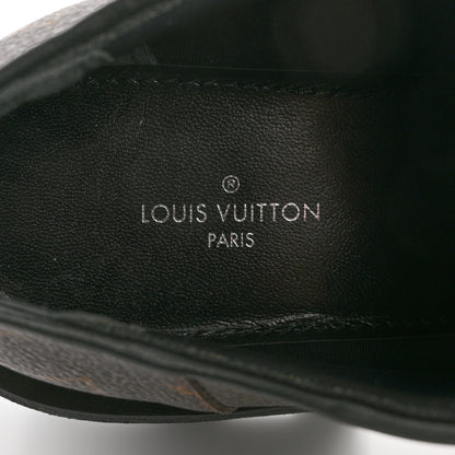 Louis Vuitton Monogram Calfskin Beaubourg Platform Derby Shoes 36.5 Brown 6 of 8