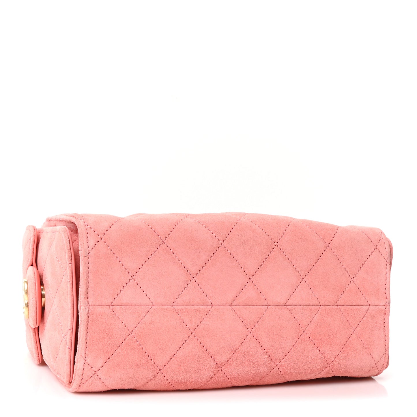 Suede Quilted Mini Chanel 25 Handbag Pink