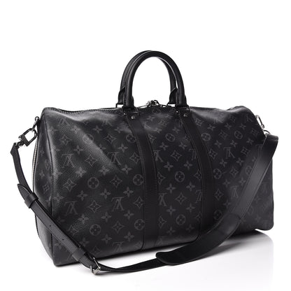 Louis Vuitton Monogram Eclipse Keepall Bandouliere 45 3 of 11