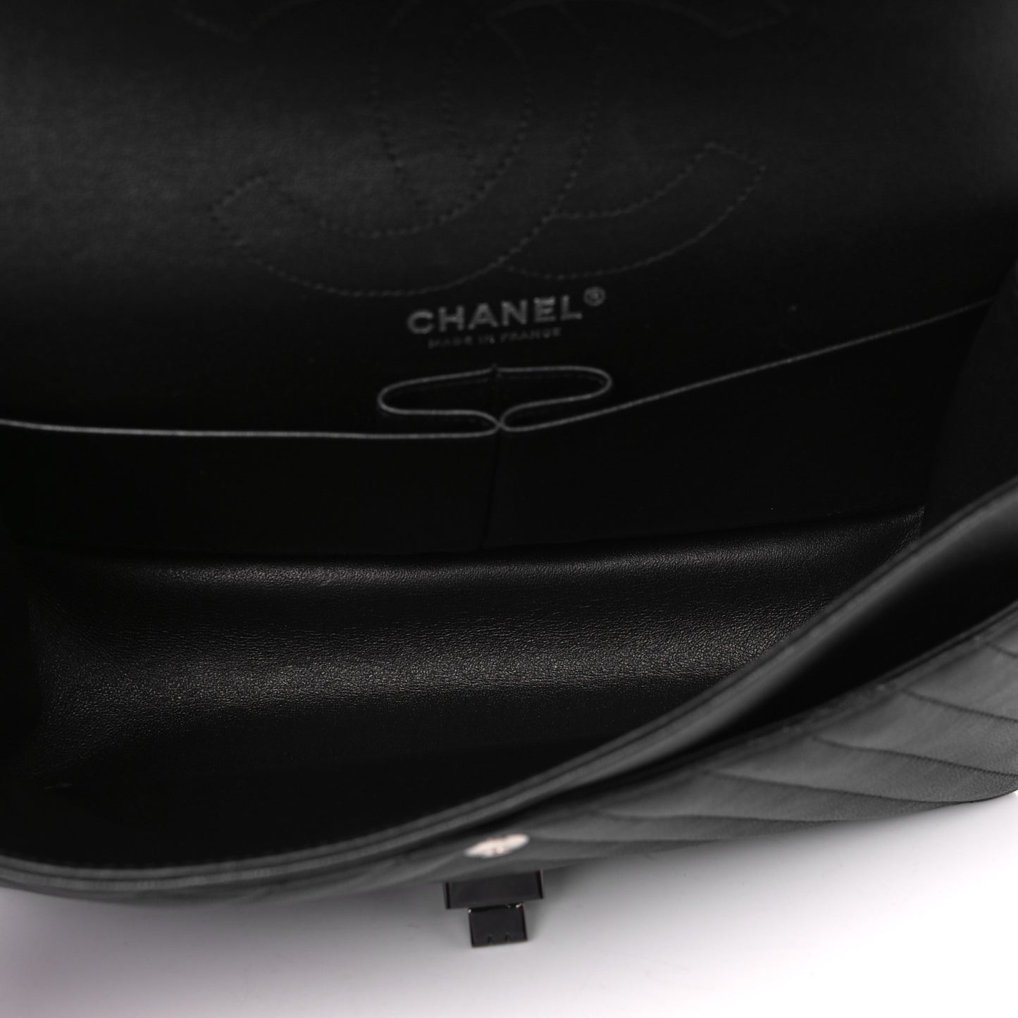 Sheepskin Chevron Quilted 2.55 Reissue 226 Flap So Black