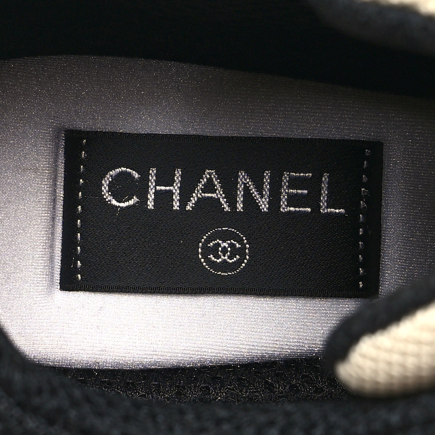 Chanel Mesh Suede Calfskin Womens CC Sneakers 39 White Ivory Dark Beige 8 of 9