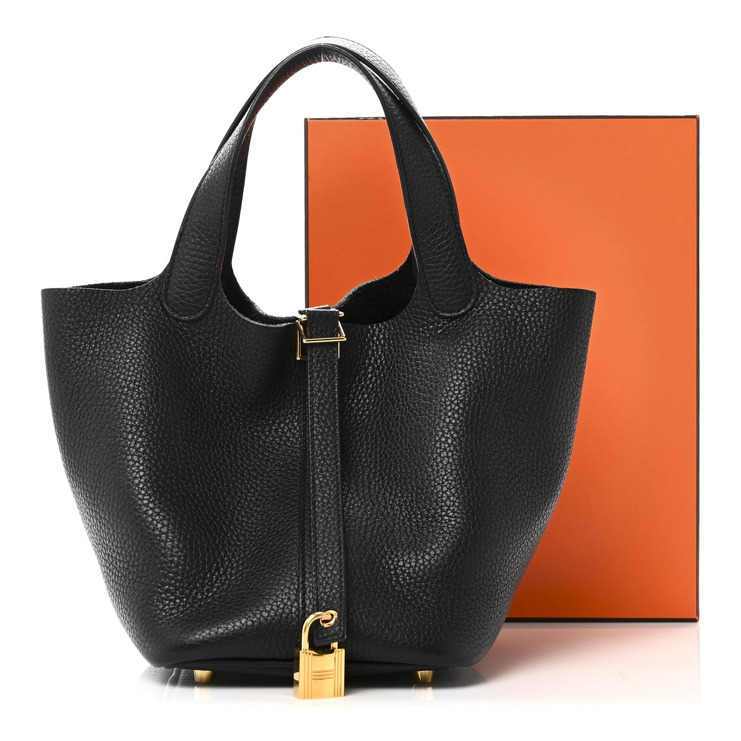 Hermes Taurillon Clemence Picotin Lock 18 PM Black 11 of 11