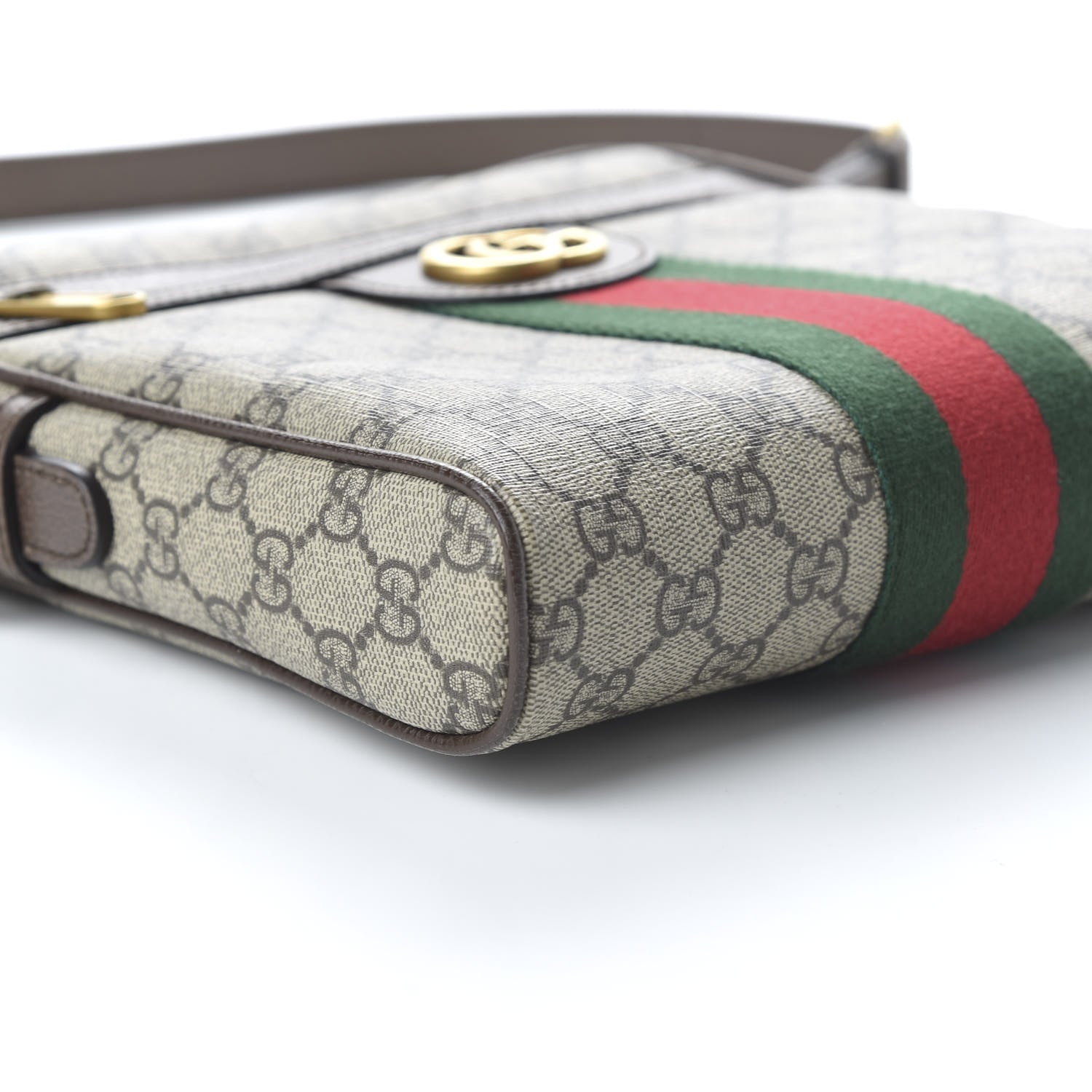Gucci GG Supreme Monogram Web Small Ophidia Messenger Bag Brown 6 of 10