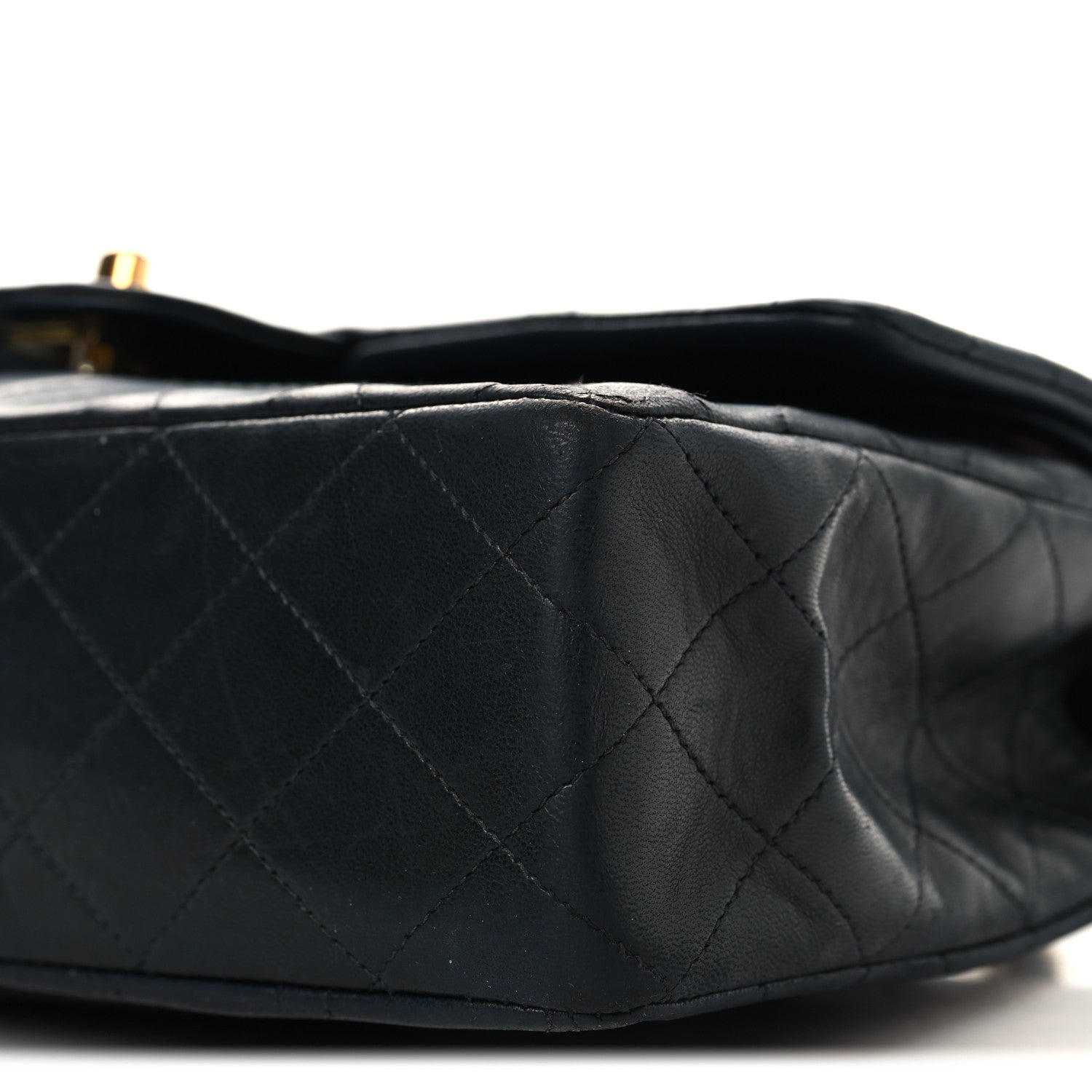 Chanel Lambskin Quilted Medium Double Flap Navy 9 of 9