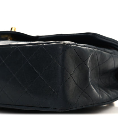 Chanel Lambskin Quilted Medium Double Flap Navy 9 of 9