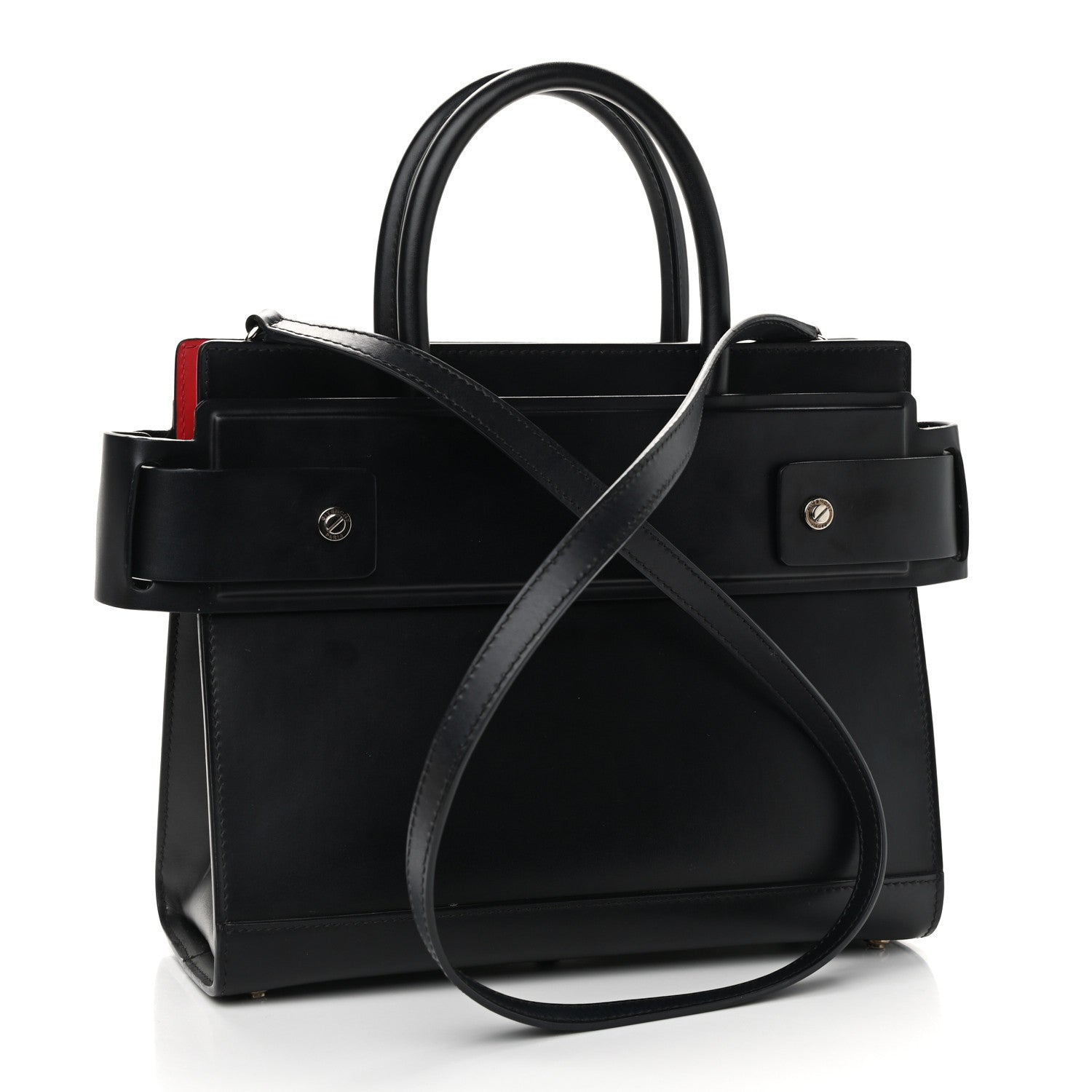 Givenchy Smooth Calfskin Small Horizon Satchel Black 2 of 10