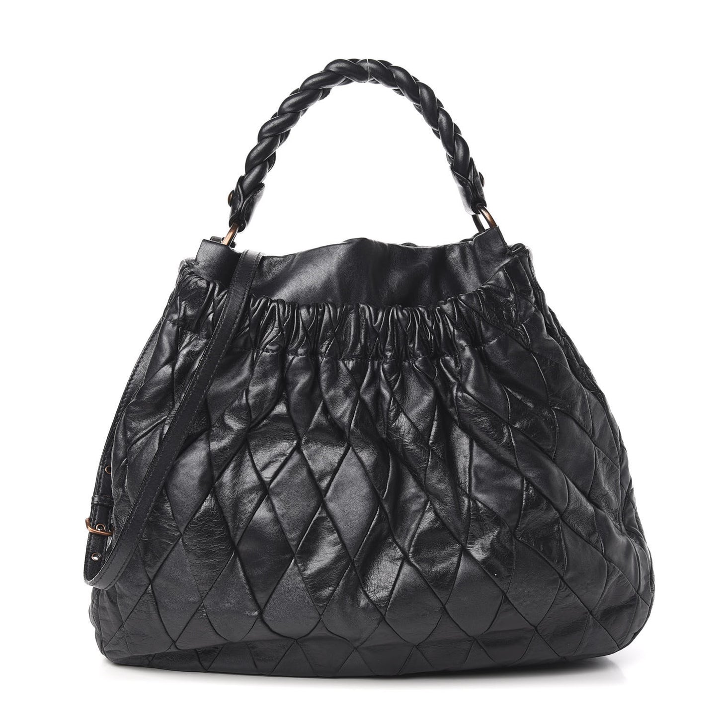 Nappa Matelasse Tote Black