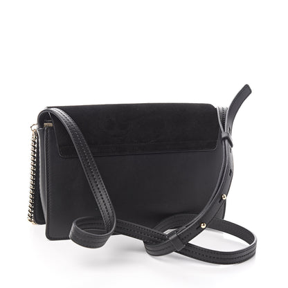 Chloe Suede Calfskin Small Faye Shoulder Bag Black 3 of 10