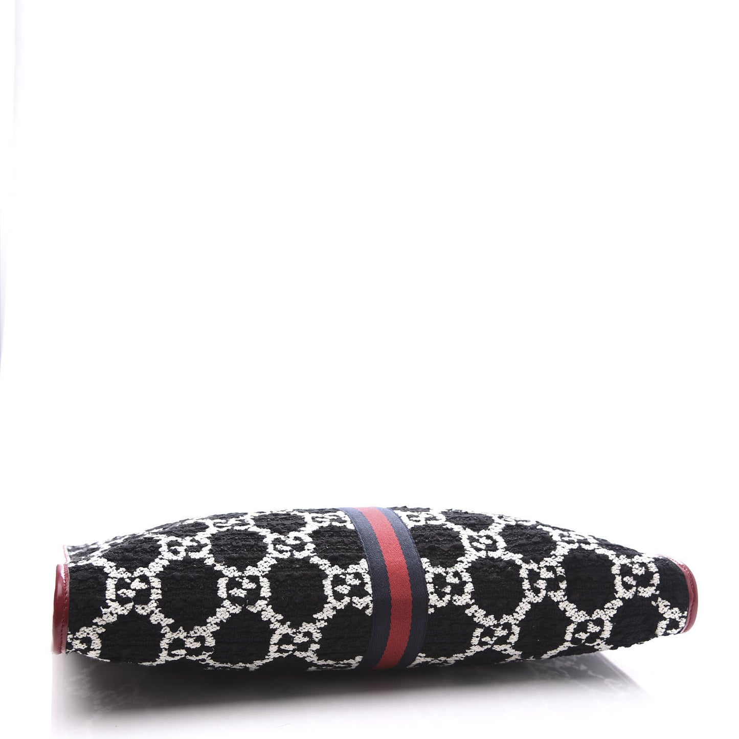 Tweed GG Monogram Large Rajah Chain Tote Romantic Cherry Black White