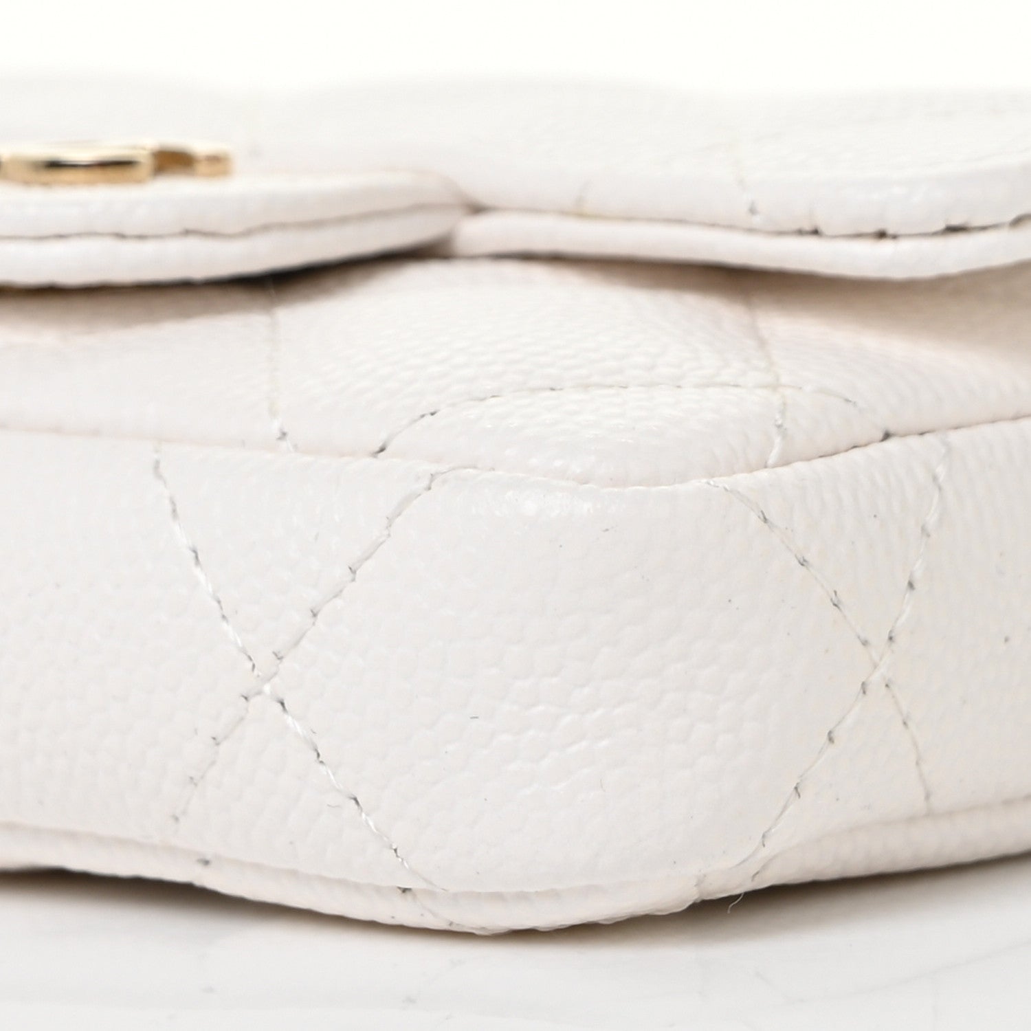 Chanel Caviar Quilted Belt Bag White 9 of 11
