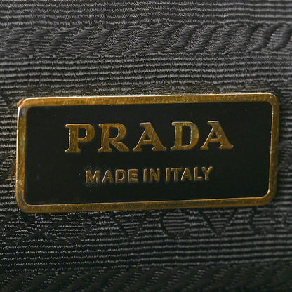 Prada Tessuto Nylon Soft Calf Tote Black 6 of 9