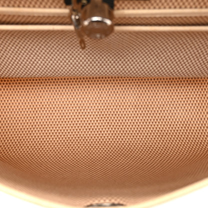 Hermes Toile Vache Calfskin Herbag 30 PM Natural Black 6 of 14