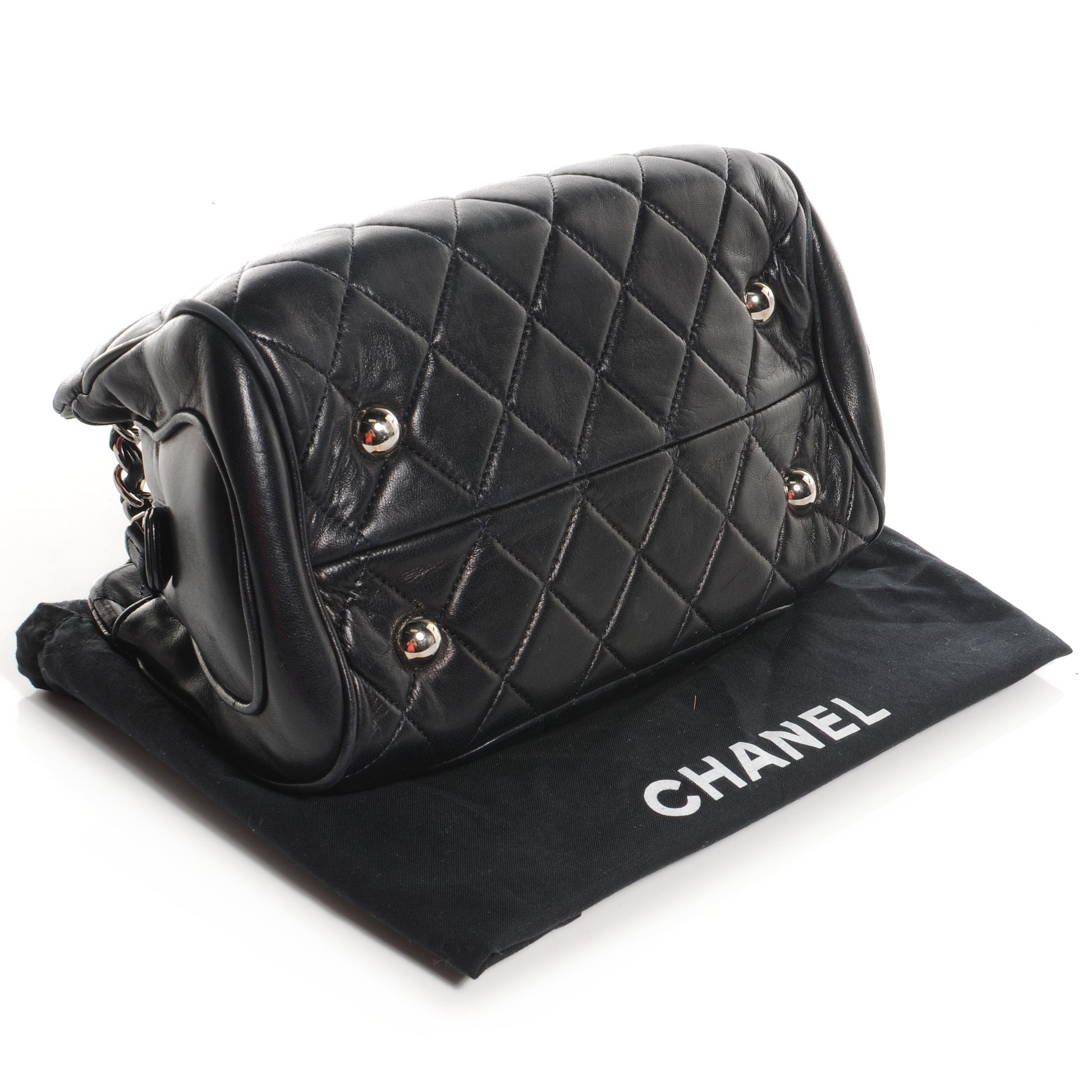 Chanel Lambskin Timeless Shopping Tote Navy Blue 4 of 7