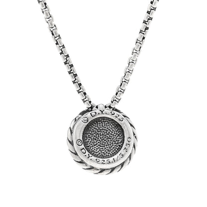 David Yurman Sterling Silver 18K Yellow Gold 8mm Petite Chatelaine Pendant Necklace 4 of 4