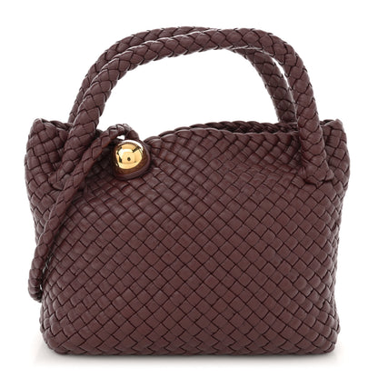 Bottega Veneta Lambskin Intreccio Small Tosca Crossbody Madder Brown 1 of 10