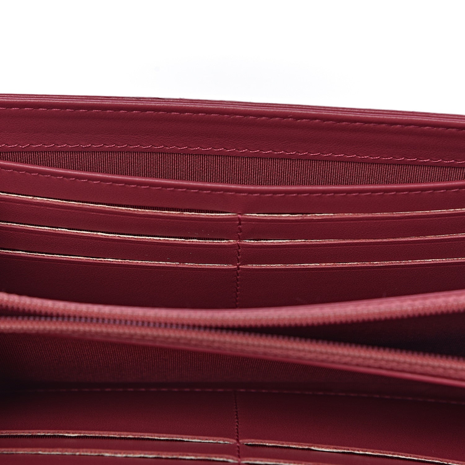 Chanel Lambskin Embossed Camellia Large Gusset Flap Wallet Pink 15 of 17