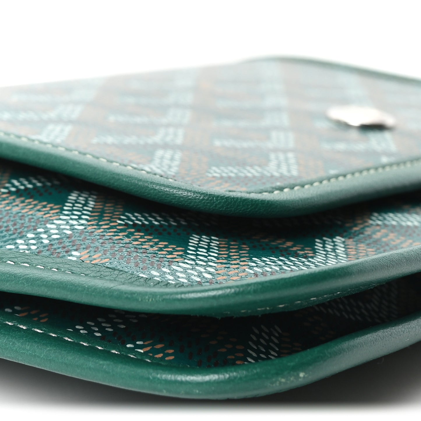 Goyardine Plumet Wallet Clutch Green
