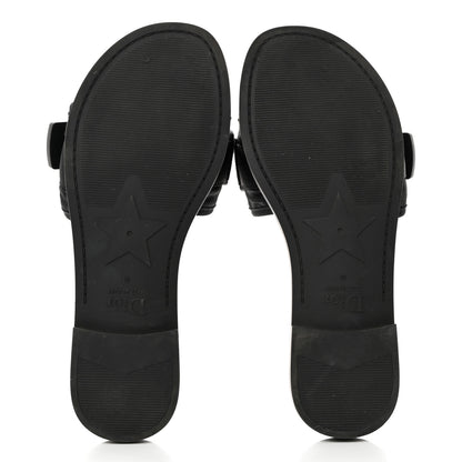 Christian Dior Technical Stretch Fabric Camouflage Dio(r)evolution Slide Sandals 38 Black Military 5 of 8