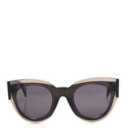 Celine Acetate Petra Sunglasses CL41447/S Transparent Black 2 of 6
