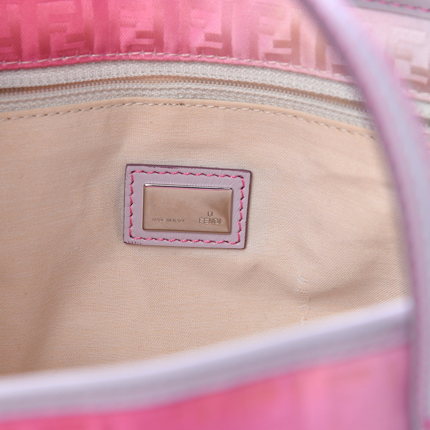 Zucchino Vitello Ombre Roll Tote Fuxia Lavanda