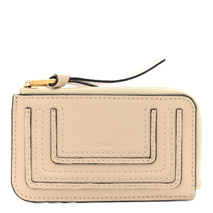 Chloe Grained Calfskin Medium Marcie Zip Card Holder Blush Nude 1 of 6