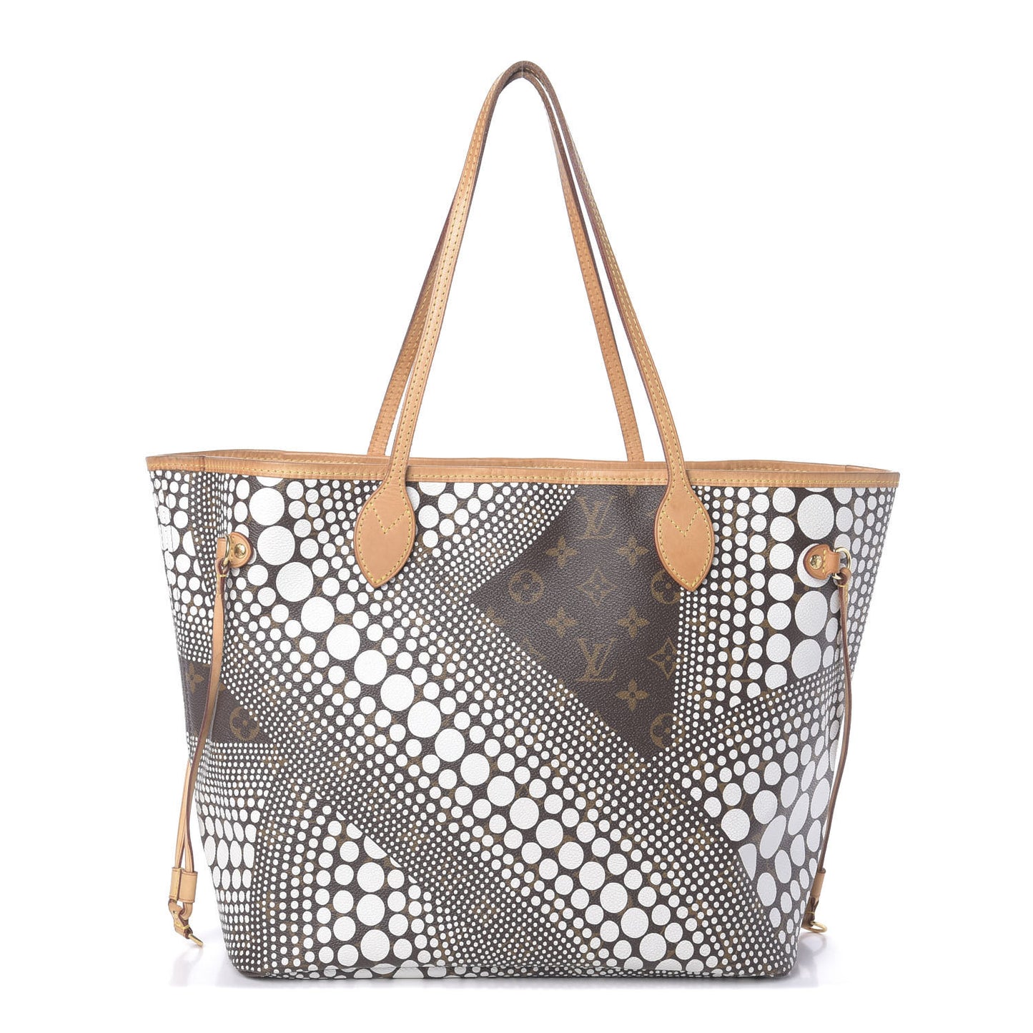 Monogram Kusama Waves Neverfull MM White