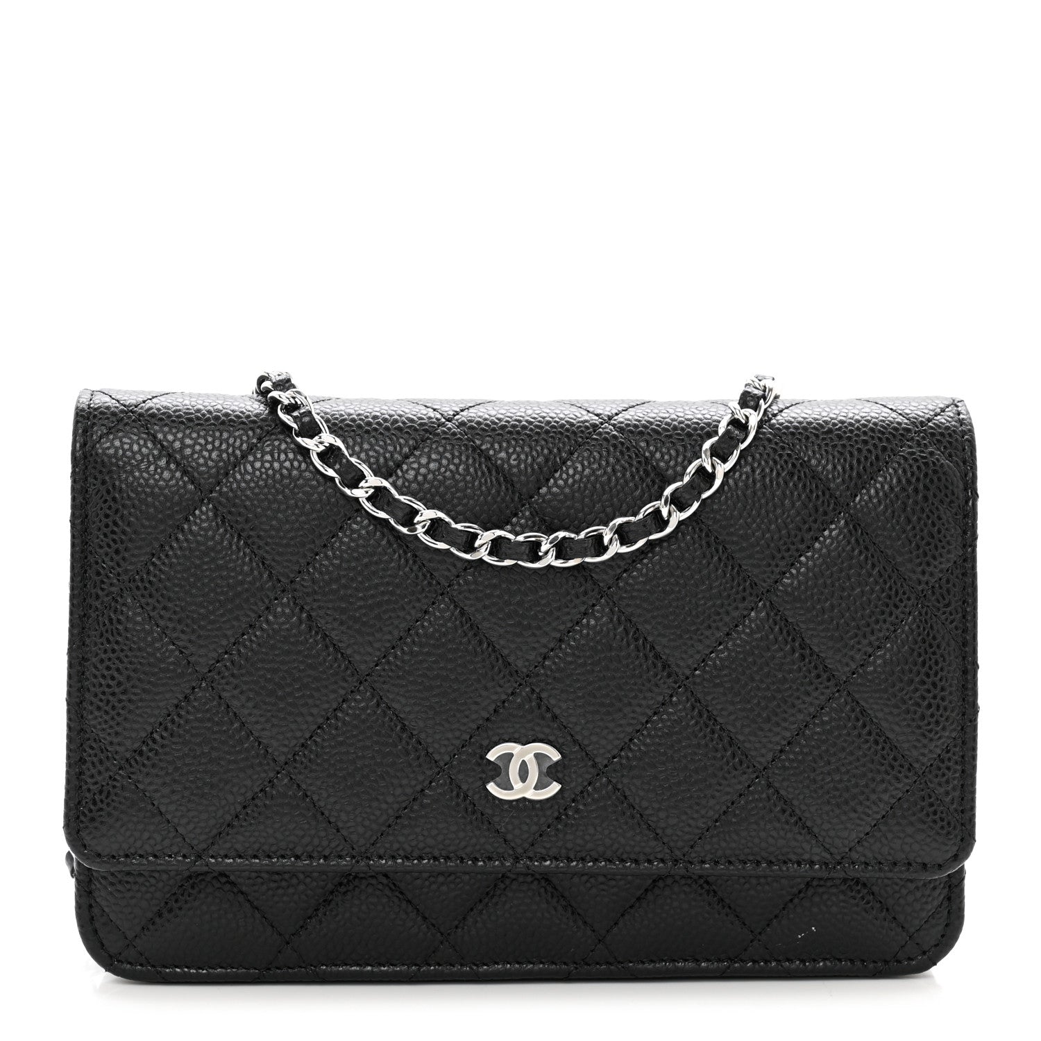 Chanel Caviar Quilted Wallet on Chain WOC Black 1 of 10