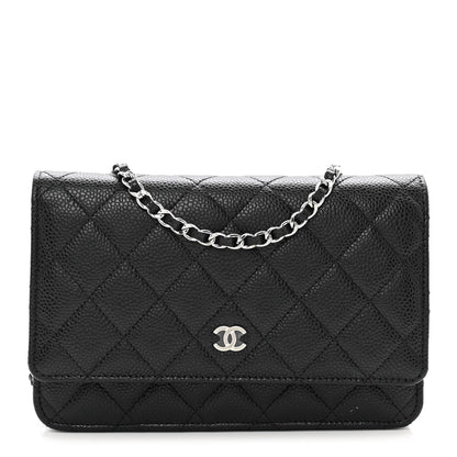 Chanel Caviar Quilted Wallet on Chain WOC Black 1 of 10