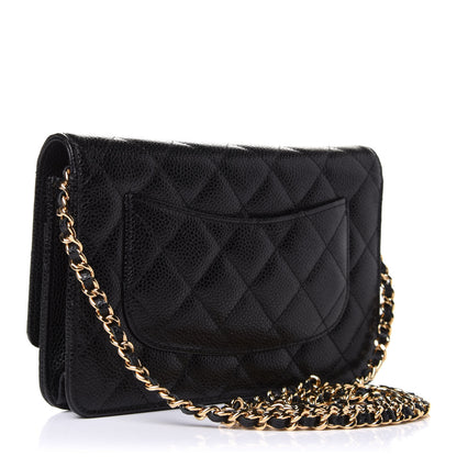 Chanel Caviar Quilted Wallet On Chain WOC Black 3 of 11