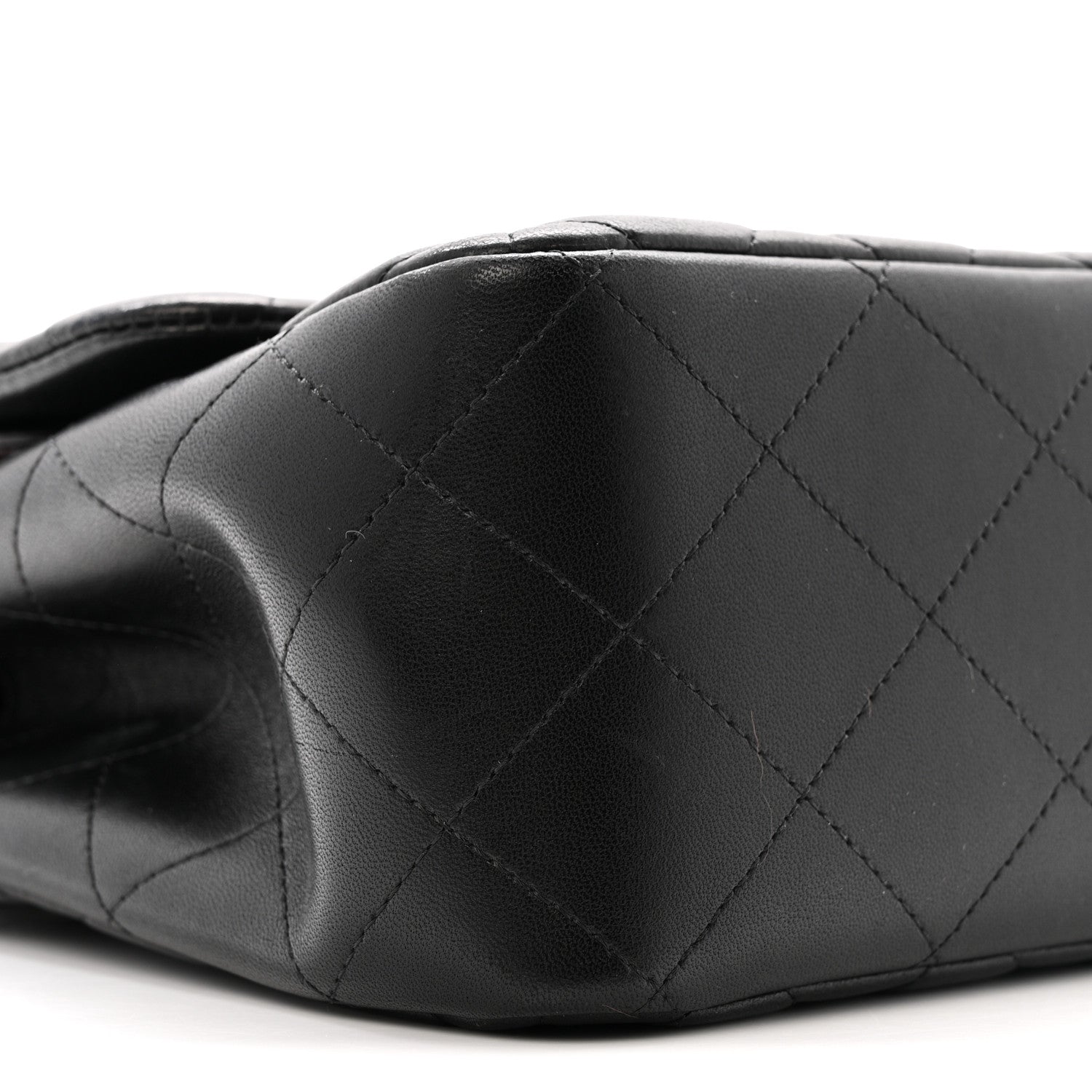 Chanel Lambskin Quilted Jumbo Double Flap Black 9 of 14