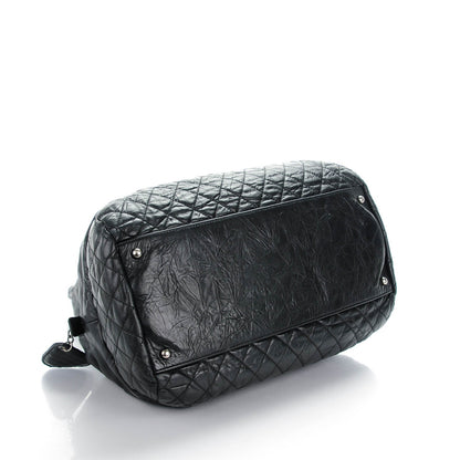 Chanel Aged Calfskin Coco Rider Bowling Bag Black 4 of 7