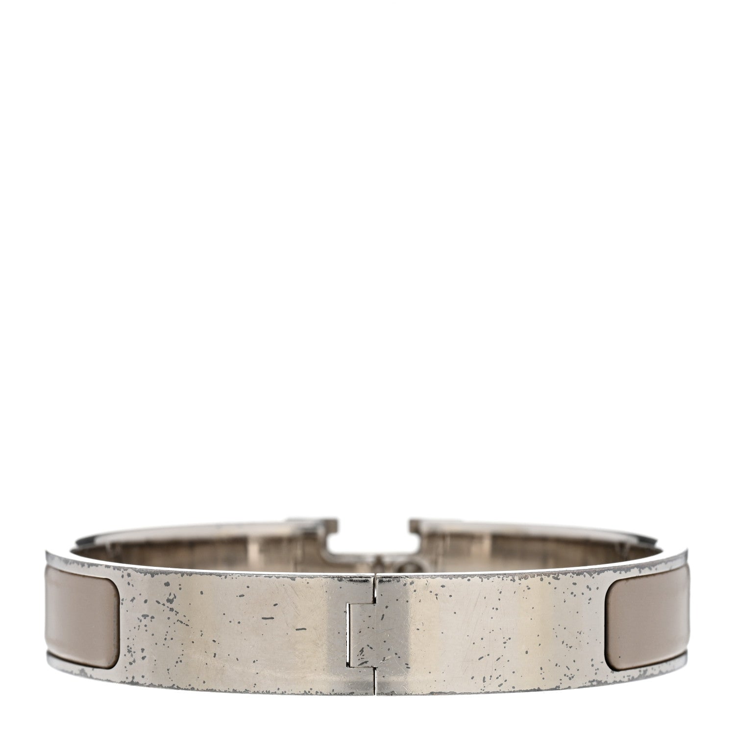 Hermes Enamel Narrow Clic Clac H Bracelet GM Marron Glace 3 of 4