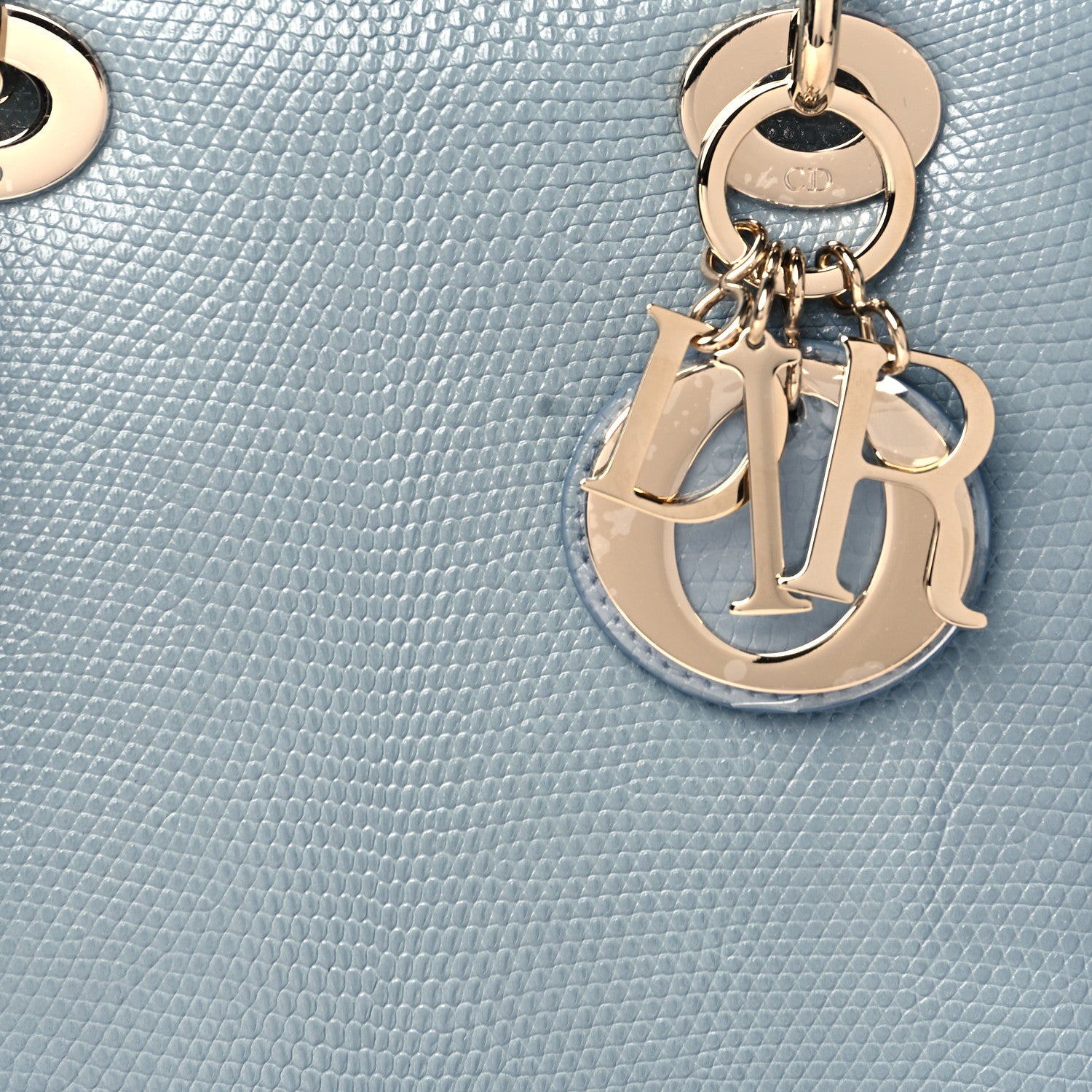 Christian Dior Lizard Small Lady Dior Cloud Blue 7 of 9