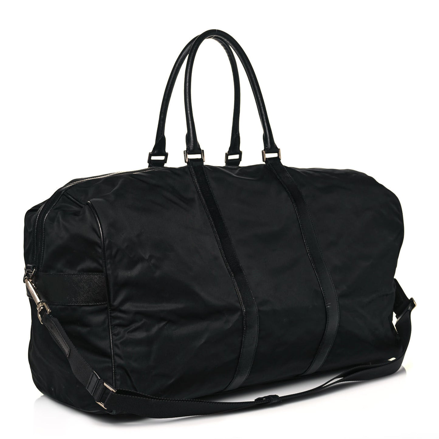 Tessuto Nylon Saffiano Duffle Black