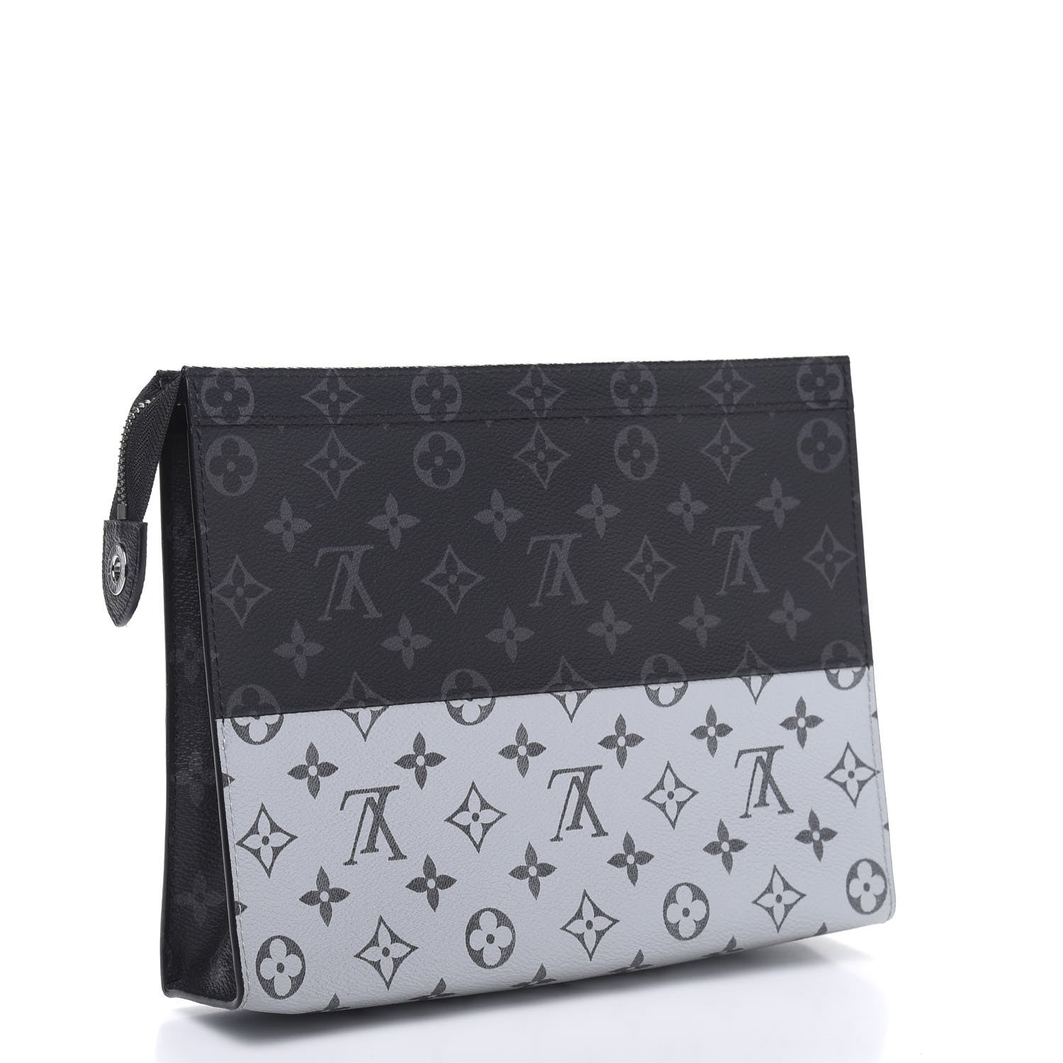 Louis Vuitton Monogram Eclipse Split Pochette Voyage MM 3 of 10