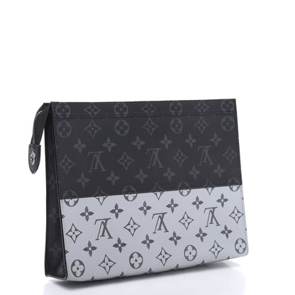 Louis Vuitton Monogram Eclipse Split Pochette Voyage MM 3 of 10