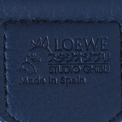 Loewe X HOWLS MOVING CASTLE Calfskin Jacquard Anagram Strap Blue 4 of 6