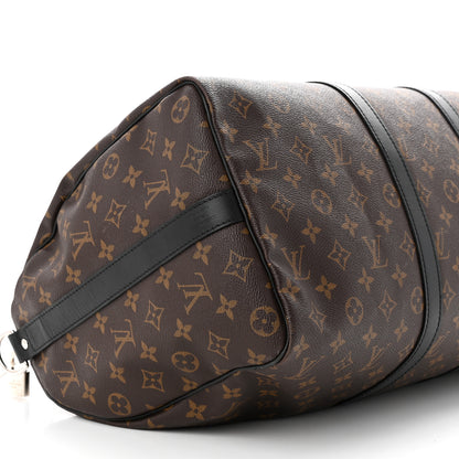 Louis Vuitton Monogram Macassar Keepall Bandouliere 45 9 of 14