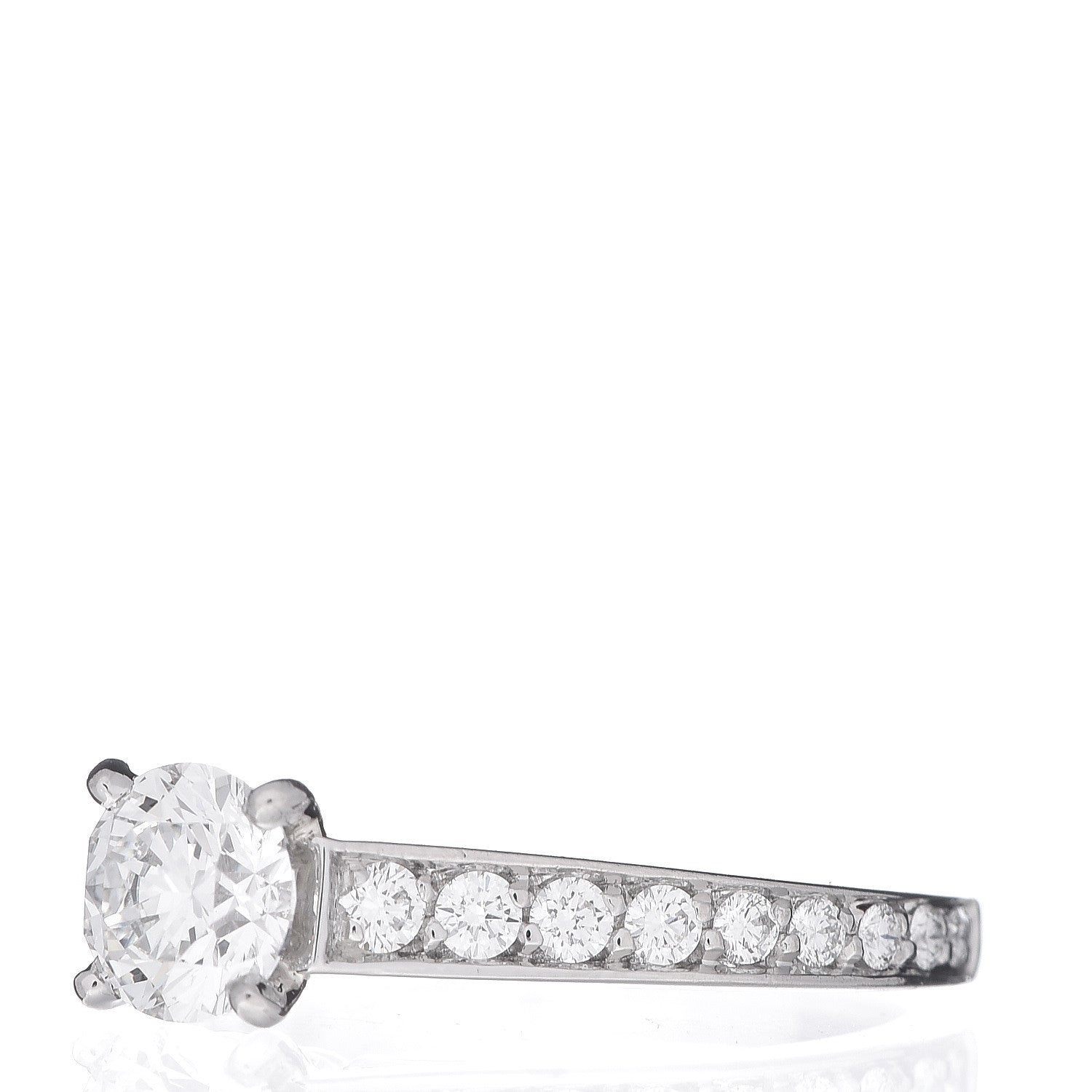 Cartier Platinum Diamond .60ct 1895 Solitaire Engagement Ring 49 4.75 3 of 5