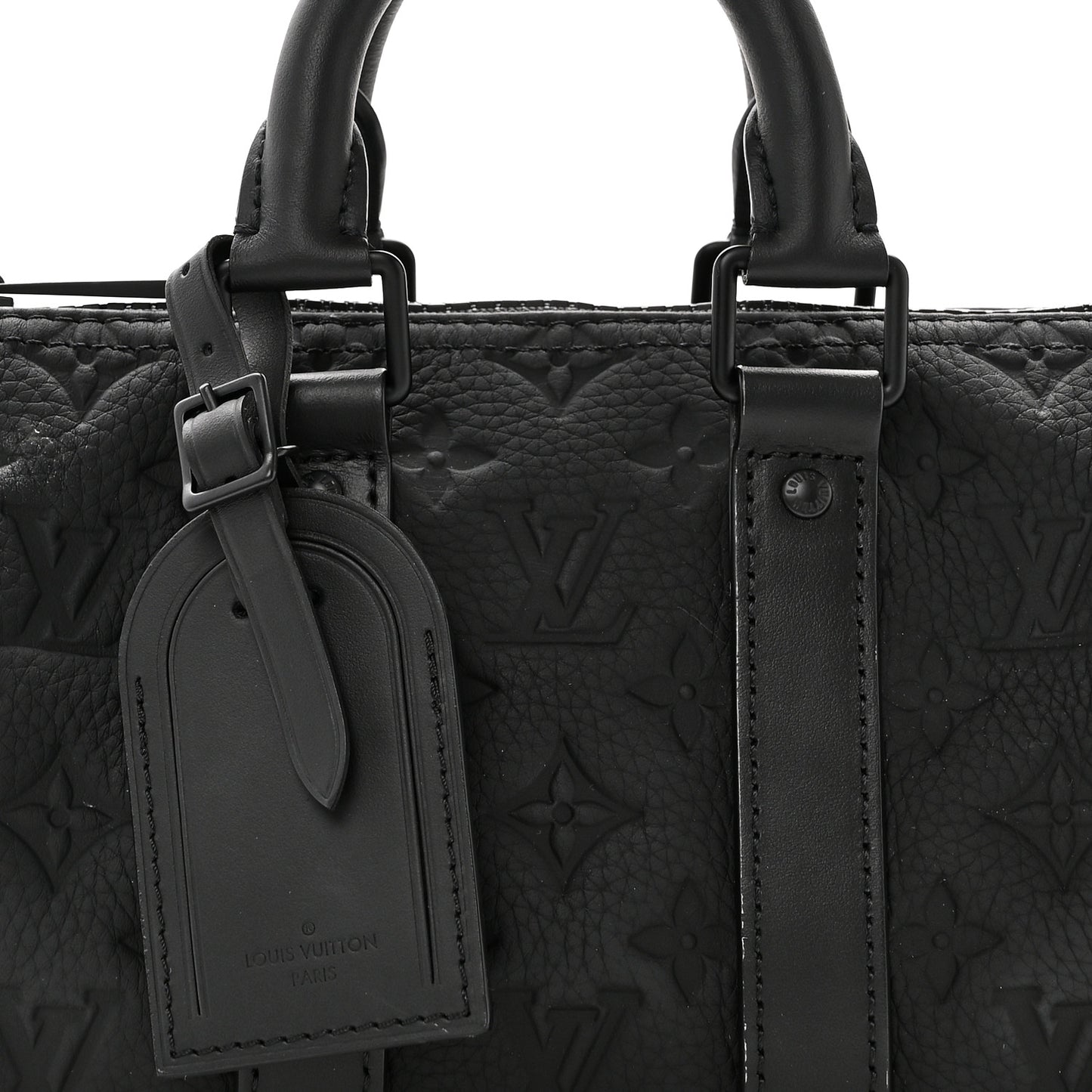 Monogram Taurillon Keepall Bandouliere 25 Black
