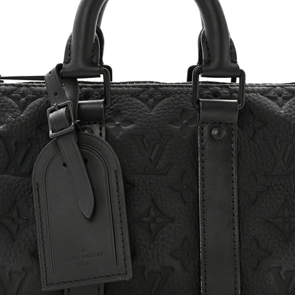 Louis Vuitton Monogram Taurillon Keepall Bandouliere 25 Black 6 of 10