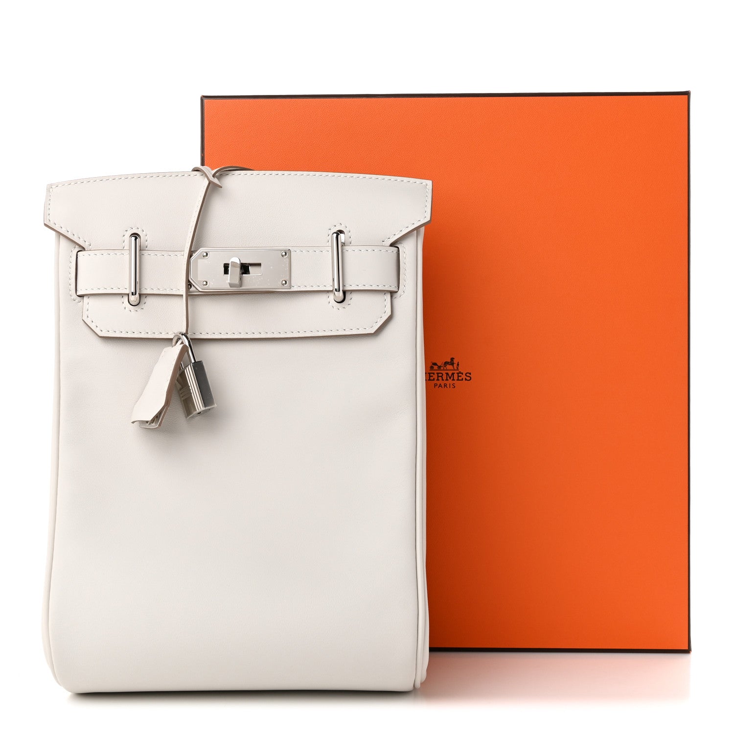Hermes Swift Hac A Dos PM Backpack  Gris Pale 10 of 10