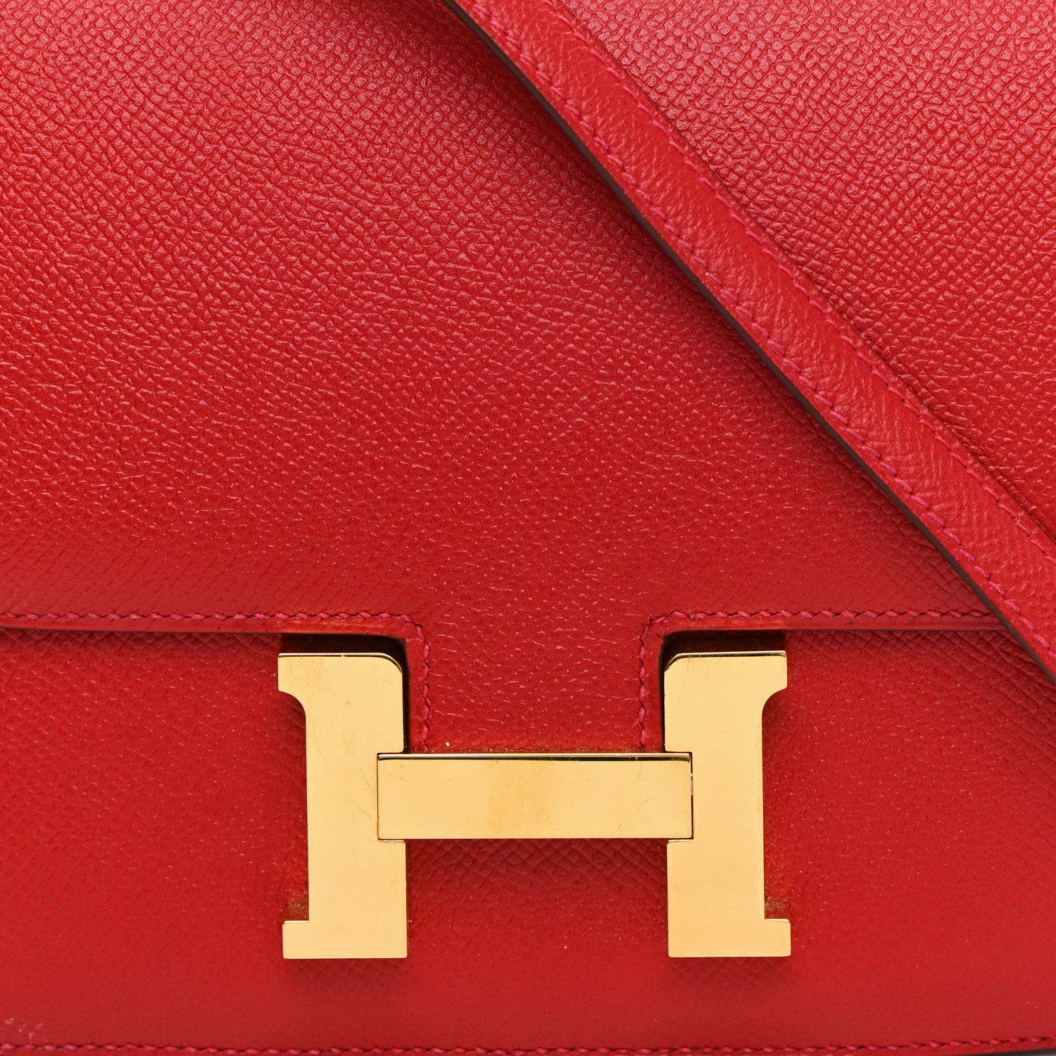 Hermes Epsom Constance 18 Rouge Vif 8 of 10
