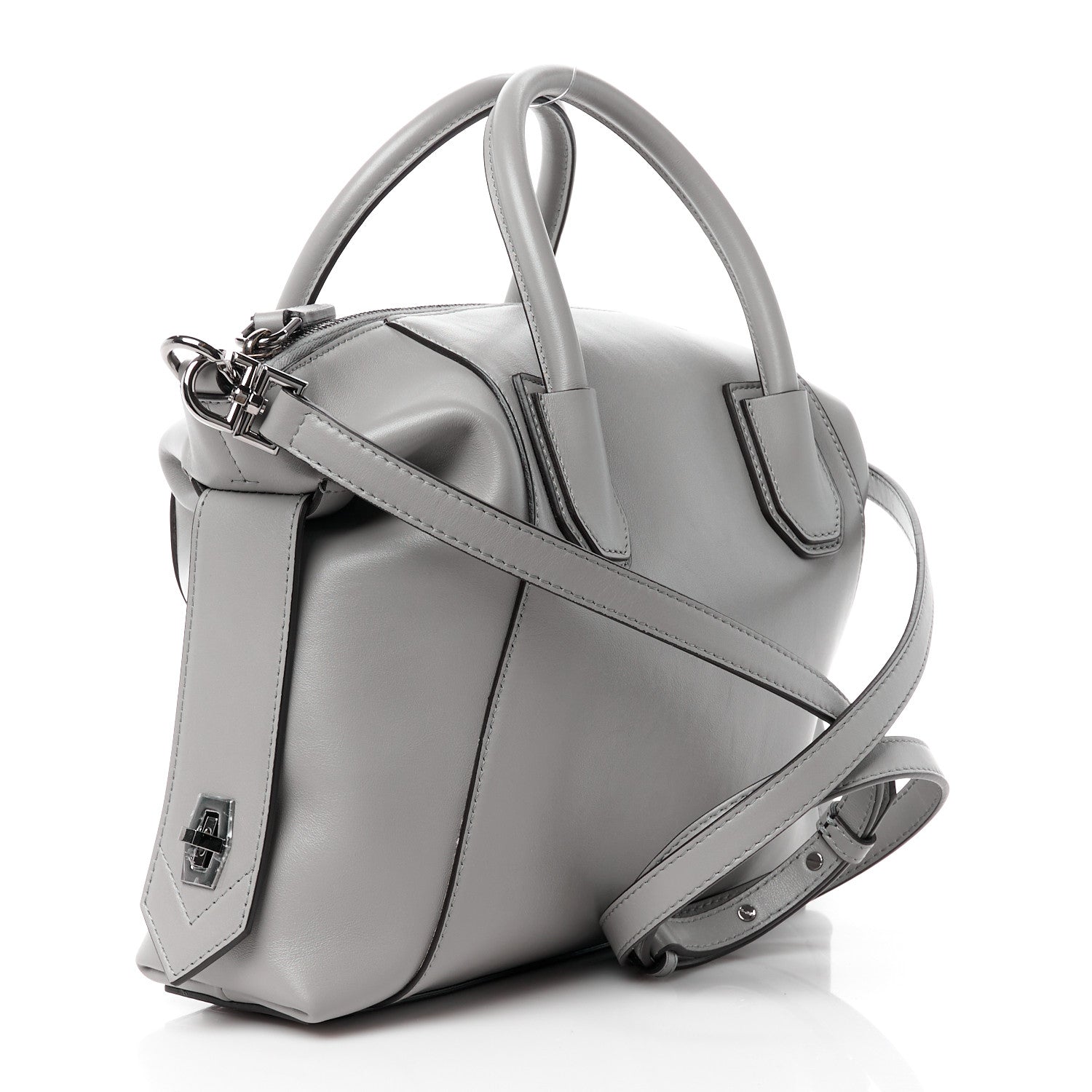 Givenchy Calfskin Small Soft Antigona Pearl Grey 3 of 9