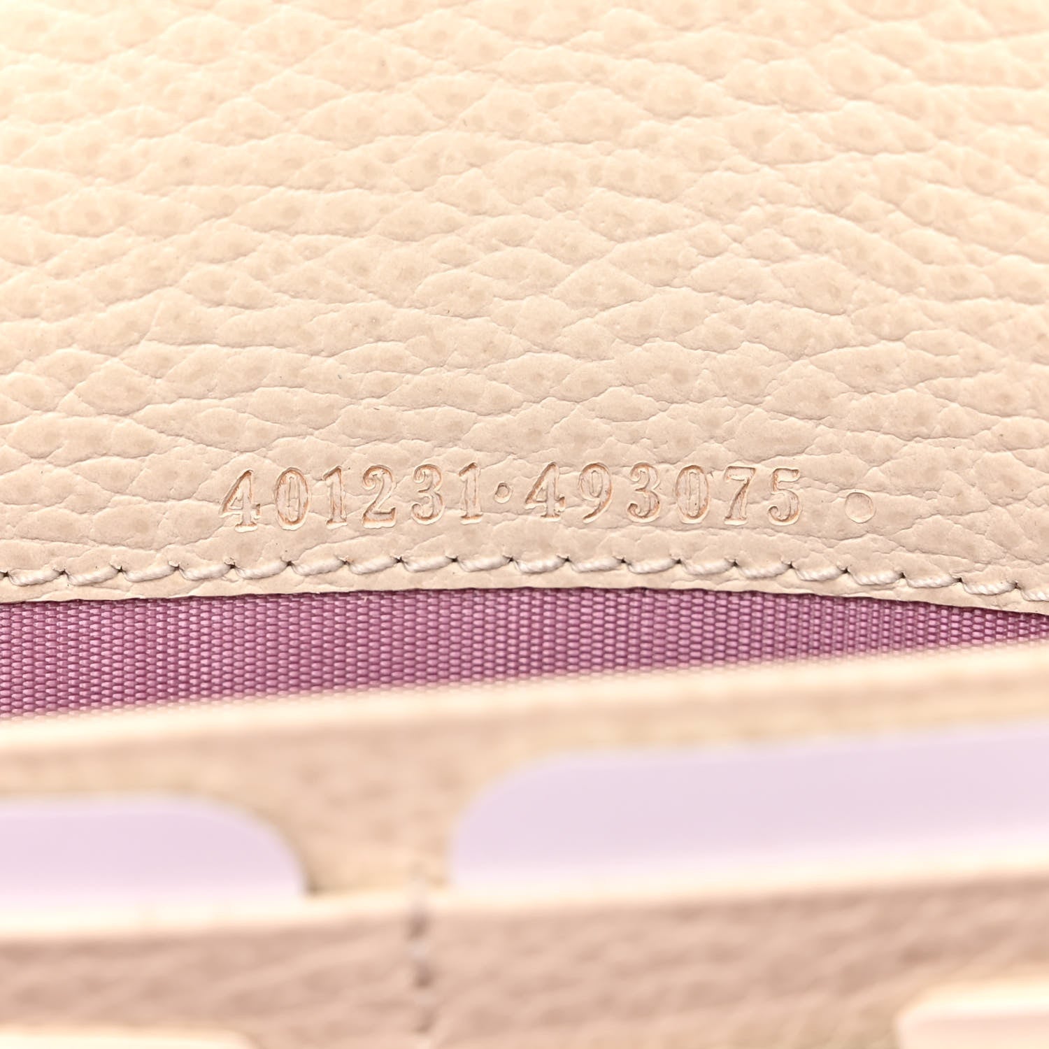 Gucci Dollar Calfskin Mini Dionysus Chain Wallet Mystic White 7 of 12