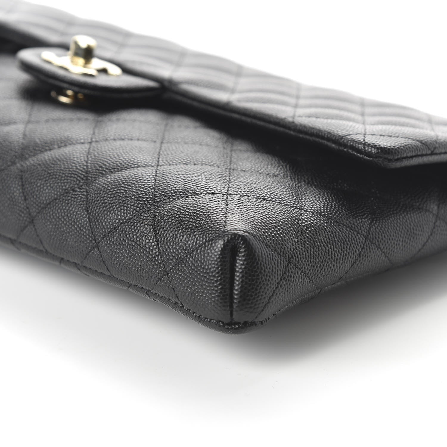 Chanel Caviar Quilted Flap Clutch Black 7 of 10