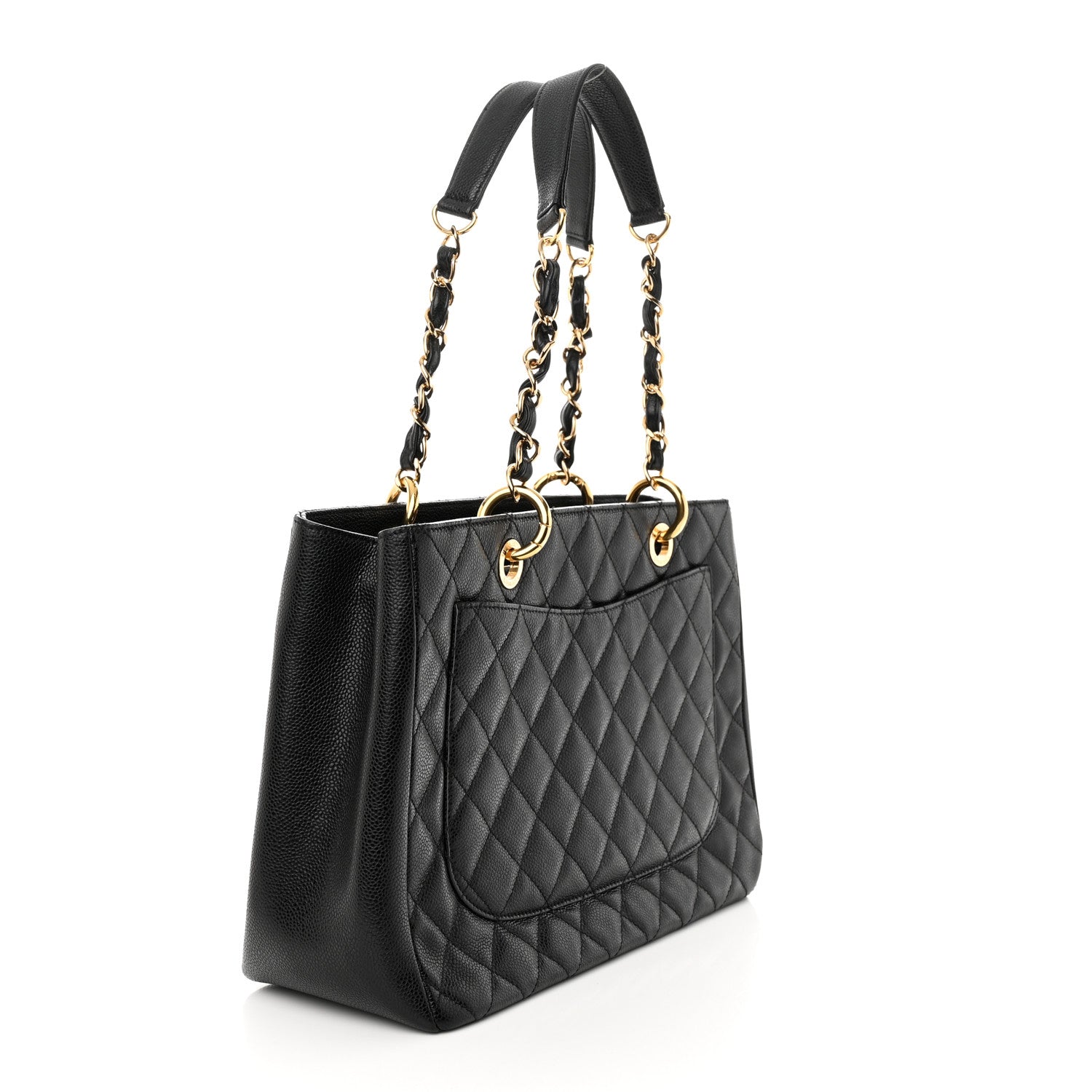 Chanel Caviar Quilted Grand Shopping Tote GST Black 2 of 13