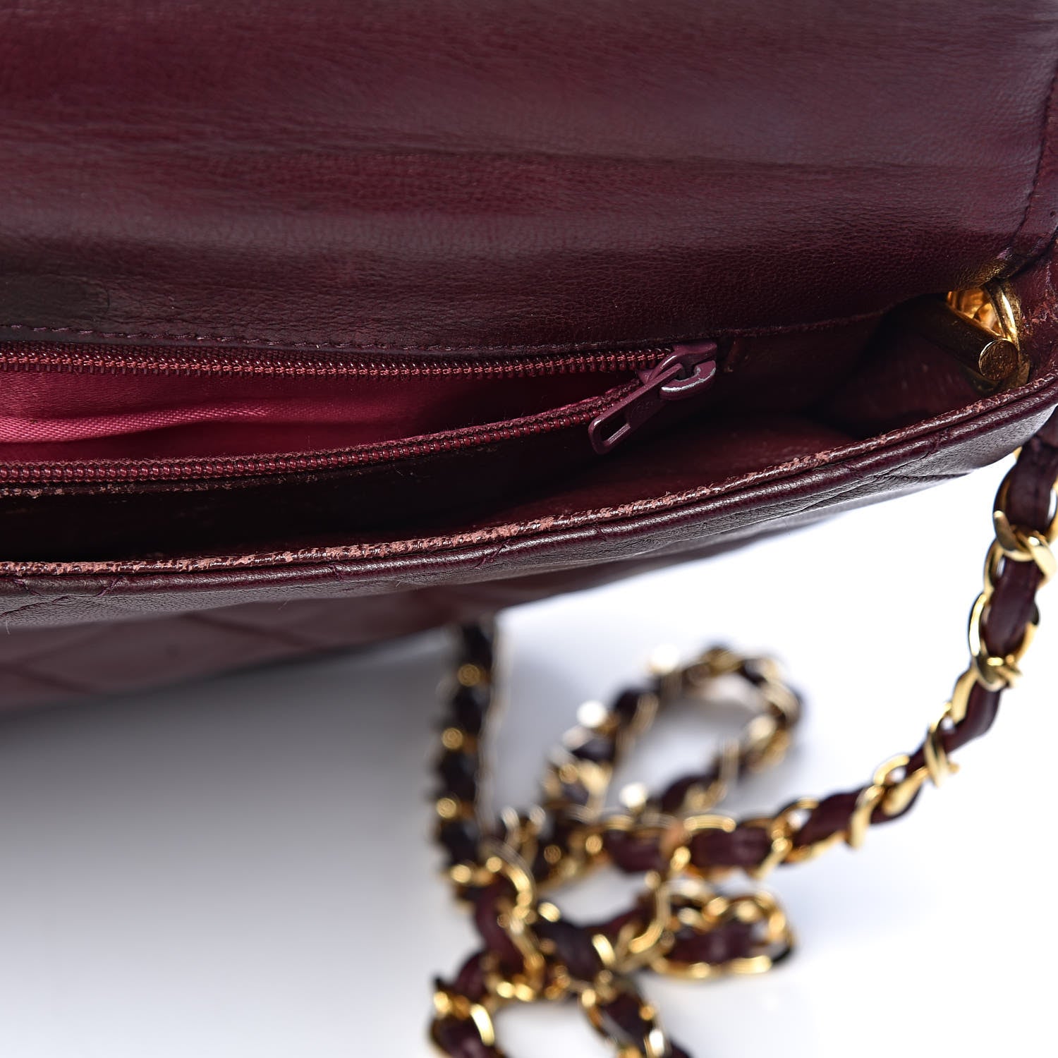Chanel Lambskin Quilted CC Tassel Flap Red 11 of 17